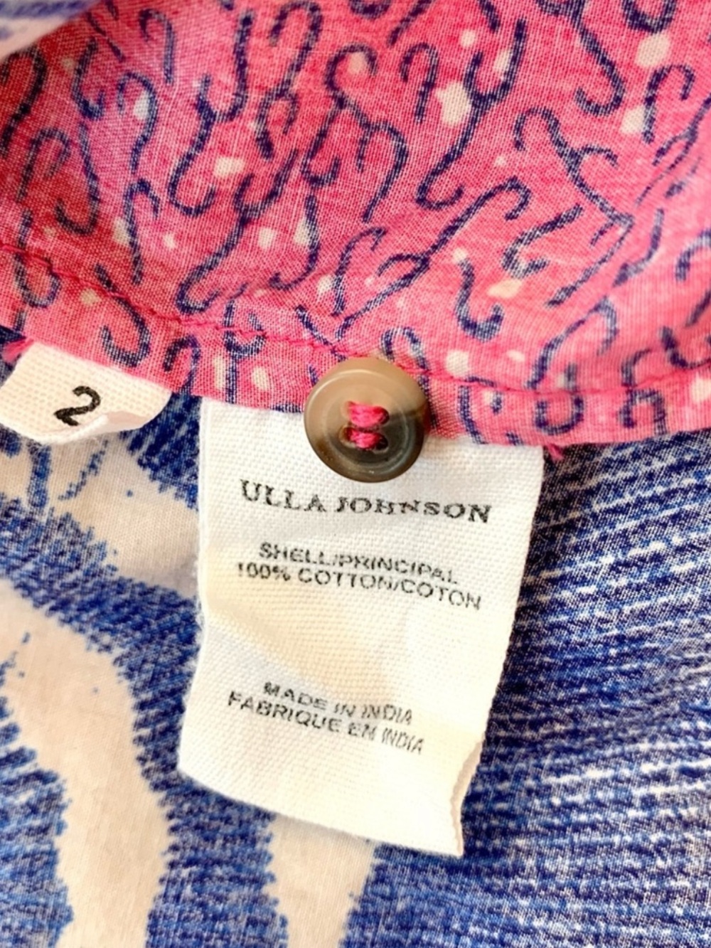 Ulla Johnson Fuchsia Tilda Top Size 2 - Picture 7 of 8